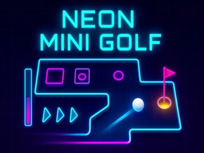Žaidimas Neoninis mini golfas internete