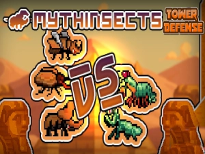 Žaidimas „Mythersects“ bokšto gynyba internete