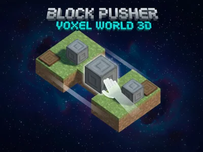 Žaidimas Block Pusher Voxel World 3D internete