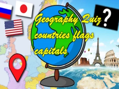 Žaidimas Geografijos viktorinos šalys žymi sostines internete