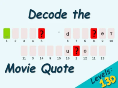 Žaidimas Iššifruoti filmo citatą internete