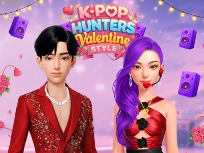 Žaidimas K-Pop Hunters Valentino stilius internete