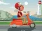 Žaidimas Miesto Scooter Važinėjimo Spalvinimas internete