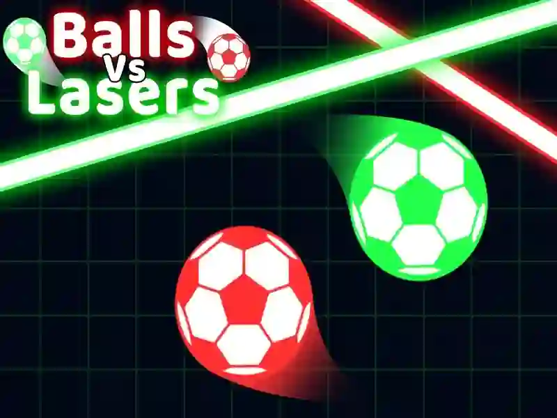 Žaidimas Balls vs lazeriai internete