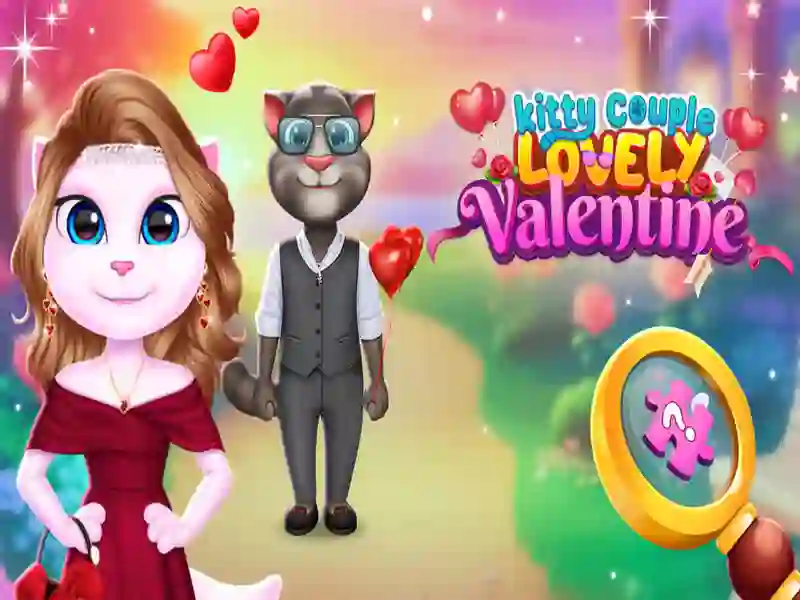 Žaidimas Kitty pora mielas Valentinas internete