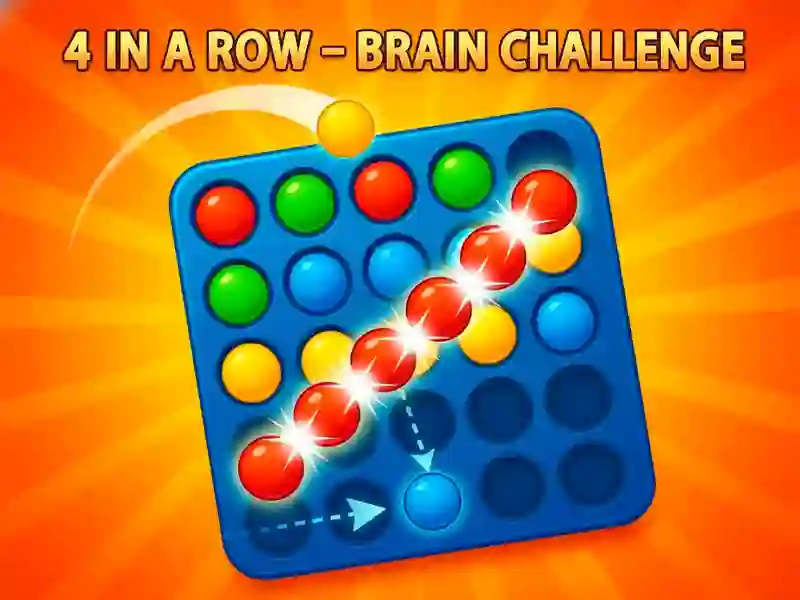 Žaidimas Žaisk 4 iš eilės – „Brain Challenge“. internete