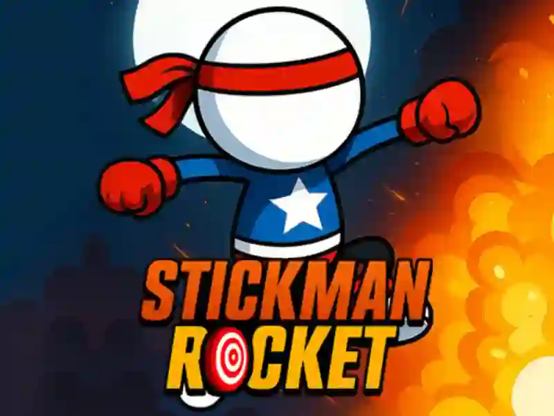 Žaidimas „Stickman“ raketa internete