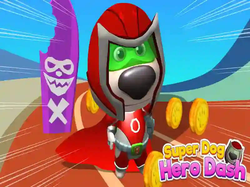 Žaidimas Super šuns herojaus brūkšnys internete