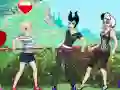 Žaidimas Princese prieš Piktadarius Virvės traukimą internete