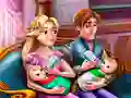 Žaidimas Rapunzel dvynių šeimos diena internete