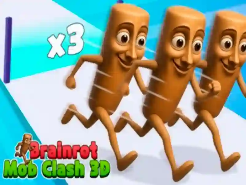 Žaidimas Brainrot Mob Clash 3D internete