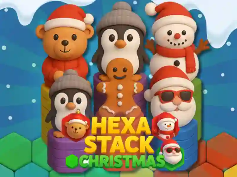 Žaidimas Hexa Stack Kalėdos internete