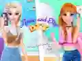 Žaidimas Annie ir Eliza DIY Suknelių Siuvinėjimas internete Žaidimas Annie ir Eliza DIY Suknelių Siuvinėjimas internete