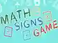 Žaidimas Matematikos Ženklų Žaidimas internete Žaidimas Matematikos Ženklų Žaidimas internete