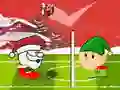 Žaidimas Kalėdų senelio žiemos galvos futbolas internete