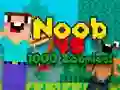 Žaidimas Noob prieš 1000 zombių internete Žaidimas Noob prieš 1000 zombių internete