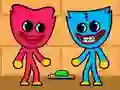 Žaidimas Kissy Missy ir Huggy Wuggy internete Žaidimas Kissy Missy ir Huggy Wuggy internete