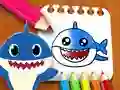 Žaidimas Spalvinimo knyga Baby Shark internete Žaidimas Spalvinimo knyga Baby Shark internete