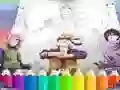 Žaidimas Naruto Shippuden Spalvinimo knyga internete
