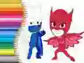 Žaidimas Spalvinimo knyga PJ Masks internete