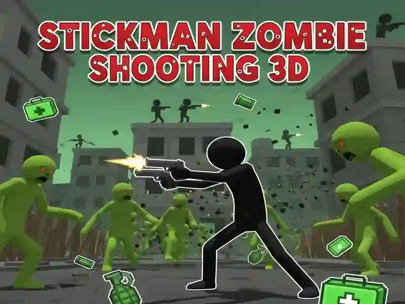 Žaidimas Stickman Zombie Shooting 3D internete