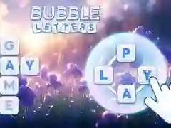 Žaidimas Burbulinės Raidės internete Žaidimas Burbulinės Raidės internete