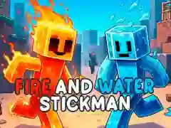 Žaidimas Ugnis ir Vanduo Stickman internete