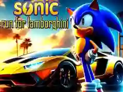 Žaidimas Sonic Bėga už Lamborghini internete
