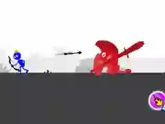 Žaidimas Raudona ir Mėlyna - Šnipų Stickman Galvosūkiai internete