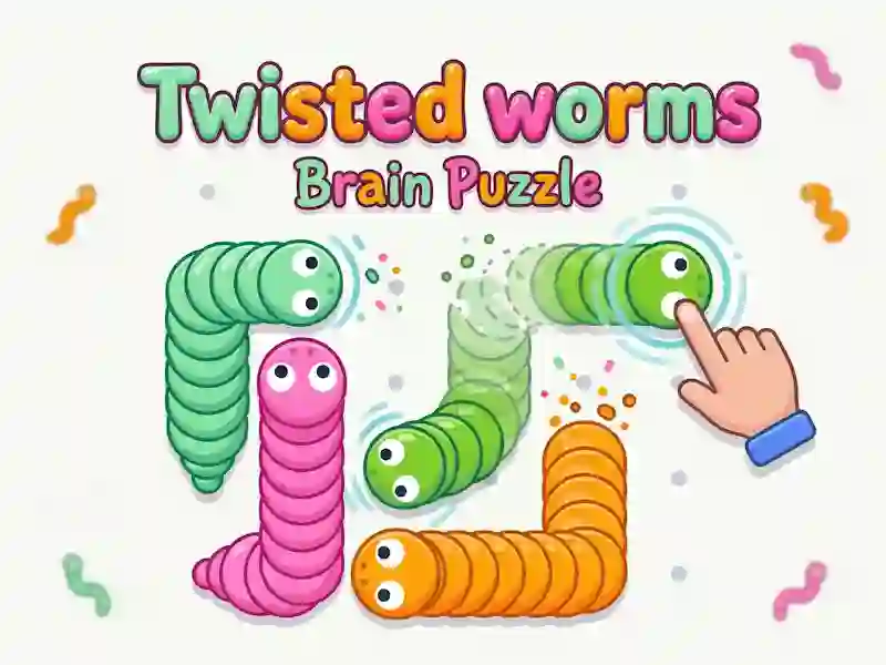Žaidimas Twisted worms Brain Puzzle internete