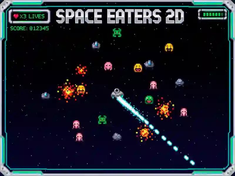 Žaidimas Space Eaters 2D internete
