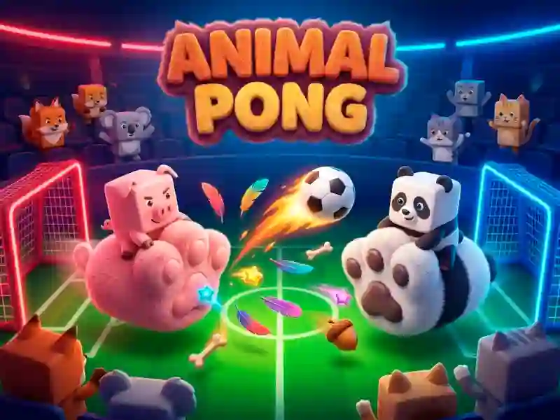 Žaidimas Animal Paws Pong internete