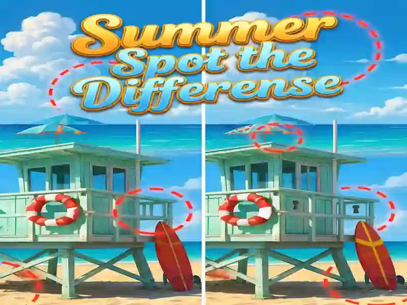 Žaidimas Summer Spot the Differense internete