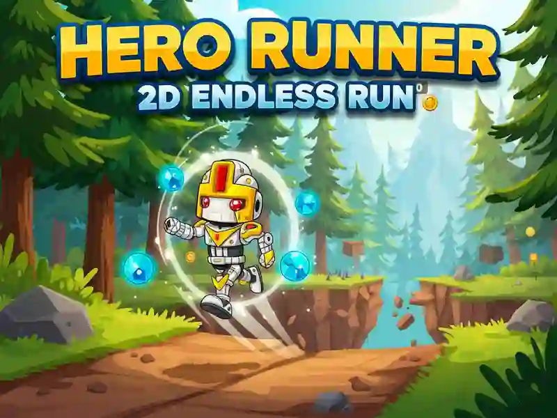 Žaidimas Hero Runner 2D Begalinis bėgimas internete