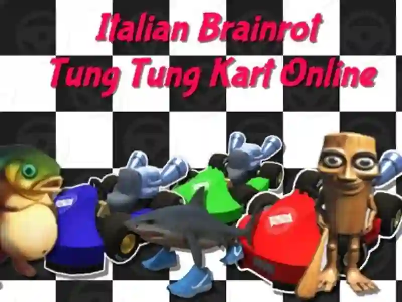 Žaidimas Italijos „Brainrot“ TUNG TUNG KART Online internete
