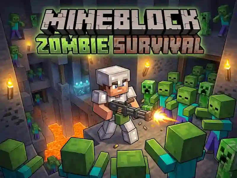 Žaidimas Mineblock Zombie Survival internete