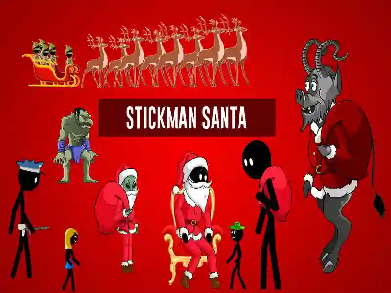 Žaidimas Stickman Kalėdų senelis internete