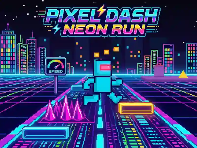 Žaidimas Pixel Dash Neon Run internete