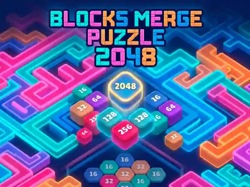 Žaidimas Blocks Merge Puzzle 2048 internete