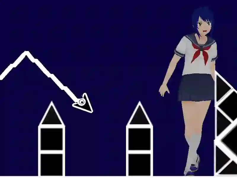 Žaidimas Kosmoso geometrijos brūkšnių bangos internete Žaidimas Kosmoso geometrijos brūkšnių bangos internete
