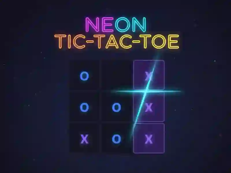 Žaidimas Neoniniai Tic-Tac-Toe internete