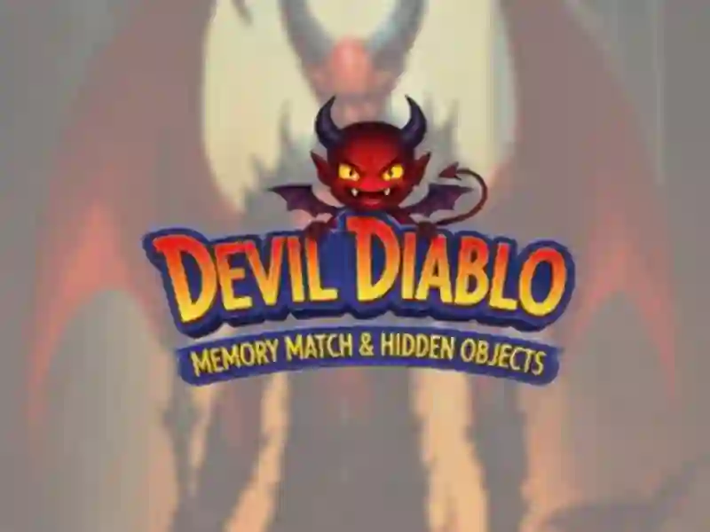 Žaidimas Devil Diablo Memory Match ir paslėpti objektai internete