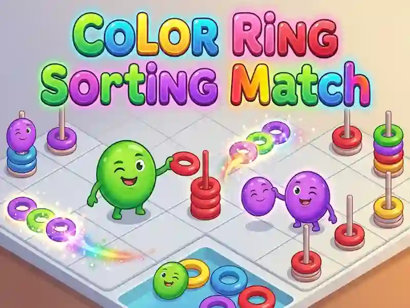 Žaidimas Color Ring Sorting Match internete