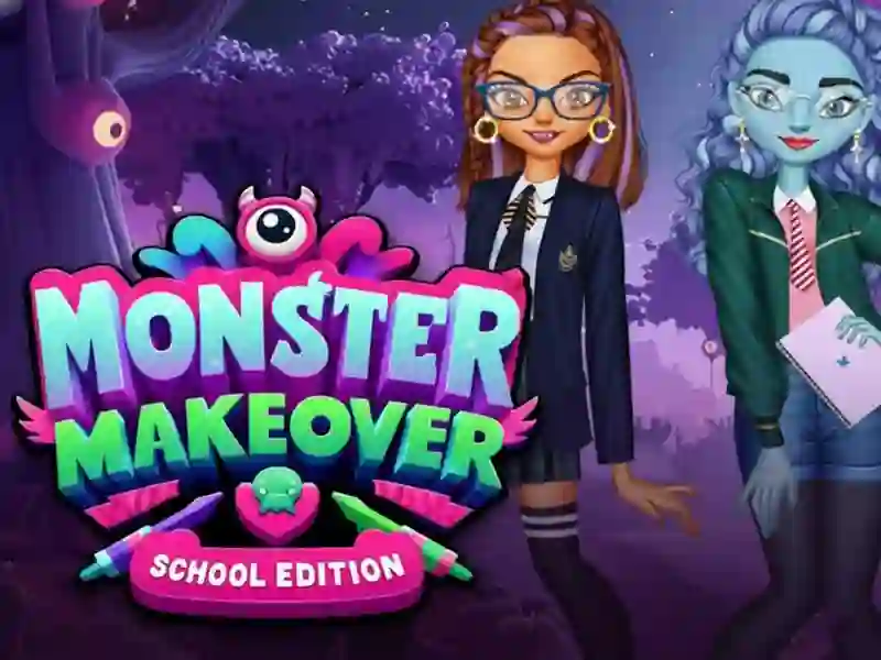 Žaidimas „Monster Makeover School“ leidimas internete