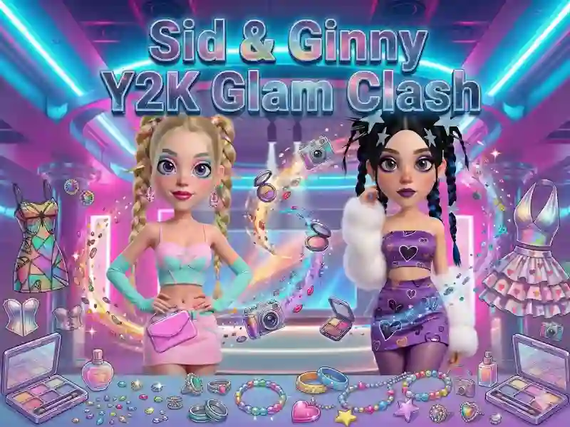 Žaidimas Sid & Ginny Y2K Glam Clash internete