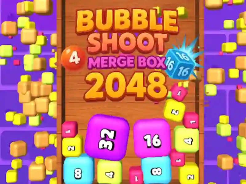 Žaidimas „Bubble Foot Merge Box 2048“ internete