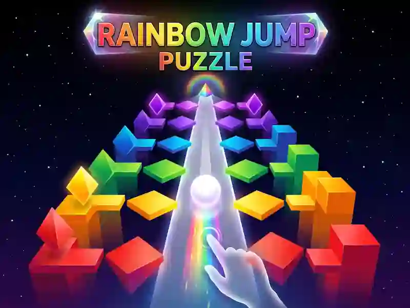 Žaidimas Rainbow Jump Puzzle internete
