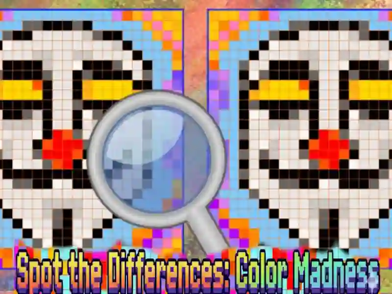 Žaidimas Spot the Differences Color Madness internete