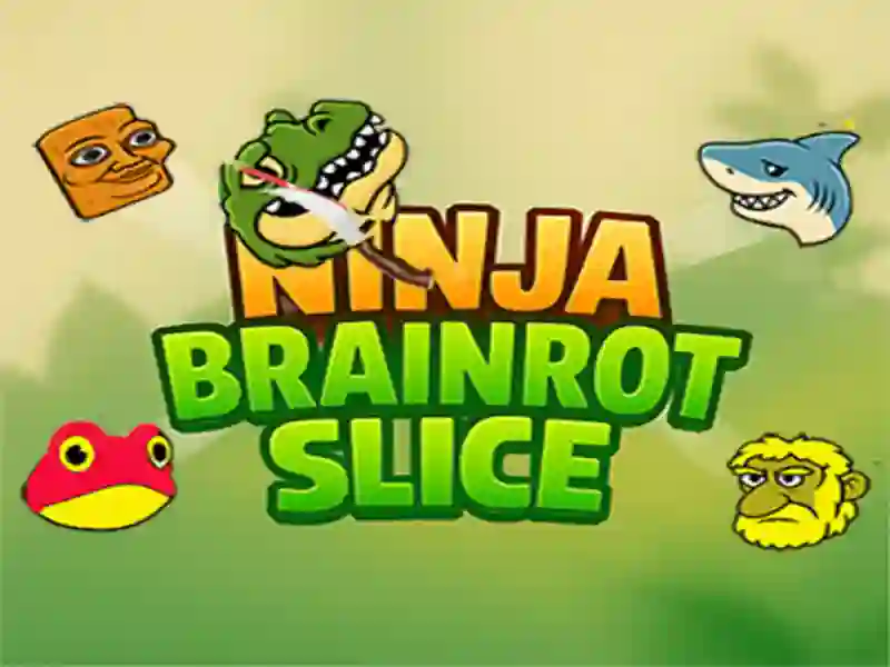 Žaidimas „Ninja Brainrot Slice“ internete