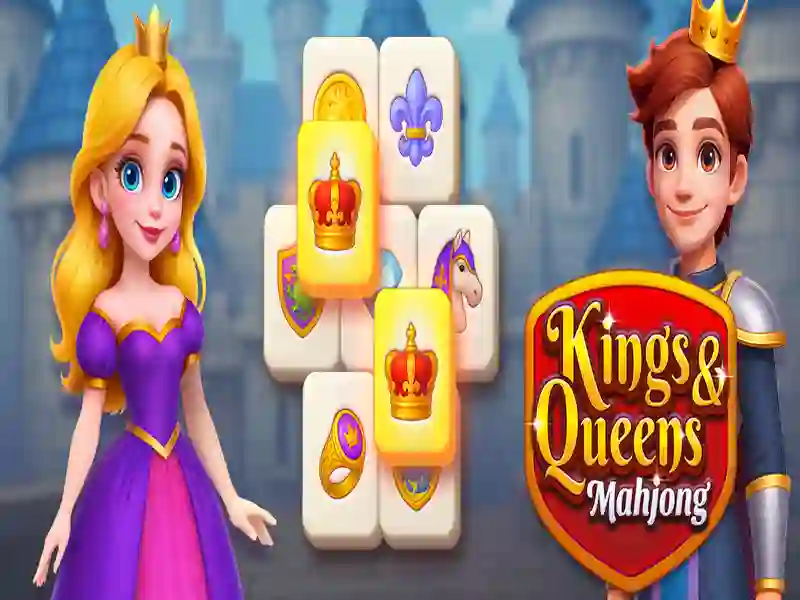 Žaidimas Karaliai ir Queens Mahjong internete